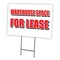Signmission Warehouse Space For Lea Yard & Stake outdoor plastic coroplast window, 1824 Warehouse Space For Lea C-1824 Warehouse Space For Lea - alternate 1
